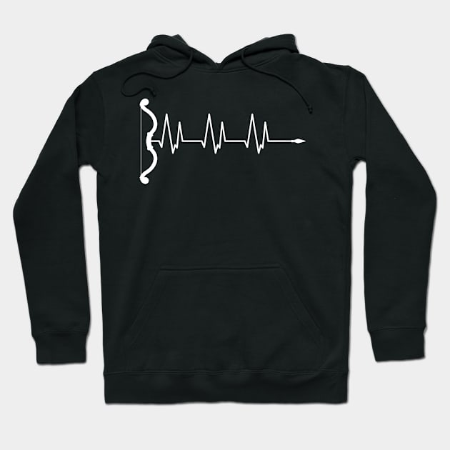 Bow Hunting Heartbeat For A Bowhunter Enthusiast Hoodie by sBag-Designs